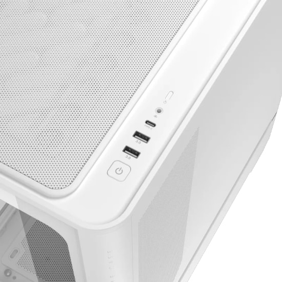 Asus PRIME AP304 TG ARGB Beyaz ATX Bilgisayar Kasası - Temperli Cam, USB 3.2 Gen2, 4x120mm ARGB Fan, 420mm GPU Desteği