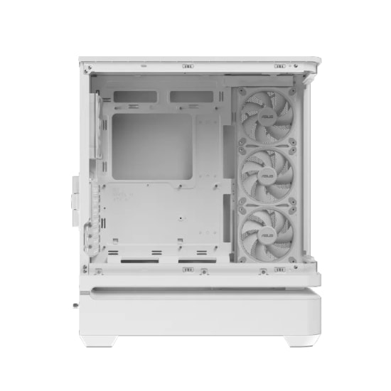 Asus PRIME AP304 TG ARGB Beyaz ATX Bilgisayar Kasası - Temperli Cam, USB 3.2 Gen2, 4x120mm ARGB Fan, 420mm GPU Desteği