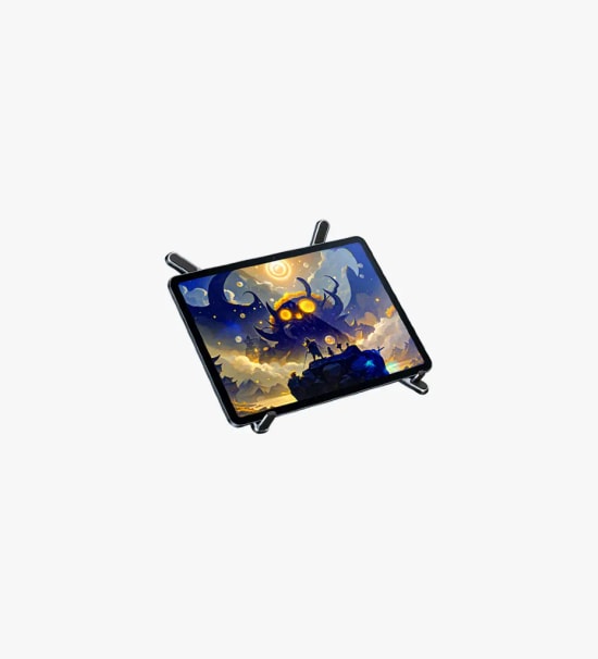 Linktech H726 Katlanabilir Çok Fonksiyonlu Gri Manyetik Telefon Standı - N52 Mıknatıs, Alüminyum Gövde, Taşıma Çantası