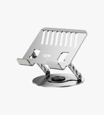 Linktech H724 Taşınabilir Çok Açılı Masaüstü Laptop ve Tablet Standı - 17.3" Uyumlu, 360 Dönebilir, Alüminyum Gövde
