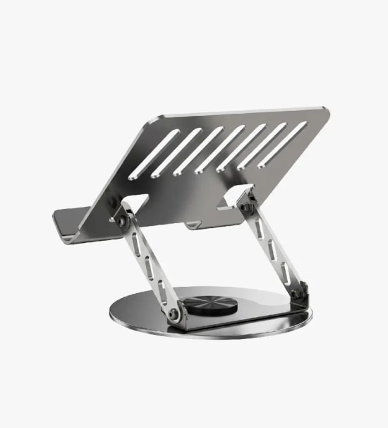 Linktech H724 Taşınabilir Çok Açılı Masaüstü Laptop ve Tablet Standı - 17.3" Uyumlu, 360 Dönebilir, Alüminyum Gövde