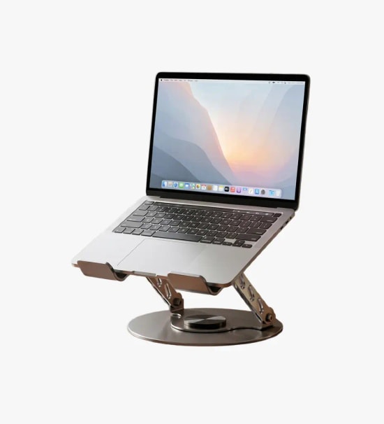 Linktech H724 Taşınabilir Çok Açılı Masaüstü Laptop ve Tablet Standı - 17.3" Uyumlu, 360 Dönebilir, Alüminyum Gövde