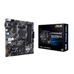 ASUS PRIME-B550M-K-AM4-DDR4 AMD Anakart - mATX, 2 M.2, HDMI, USB 3.2, 5100 MT/s (OC), Gigabit LAN, 2 RAM yuvası