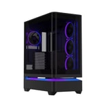 Asus Prime AP304 TG ARGB Siyah ATX Temperli Cam Bilgisayar Kasası - 4x120mm ARGB Fan, USB Type-C, 420mm GPU Desteği