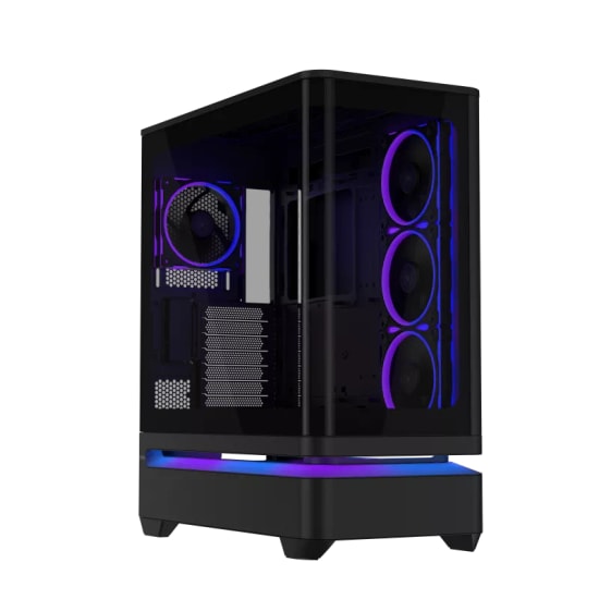 Asus Prime AP304 TG ARGB Siyah ATX Temperli Cam Bilgisayar Kasası - 4x120mm ARGB Fan, USB Type-C, 420mm GPU Desteği