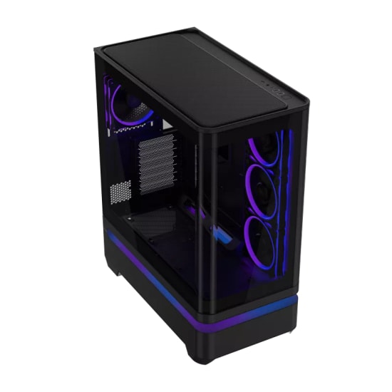 Asus Prime AP304 TG ARGB Siyah ATX Temperli Cam Bilgisayar Kasası - 4x120mm ARGB Fan, USB Type-C, 420mm GPU Desteği