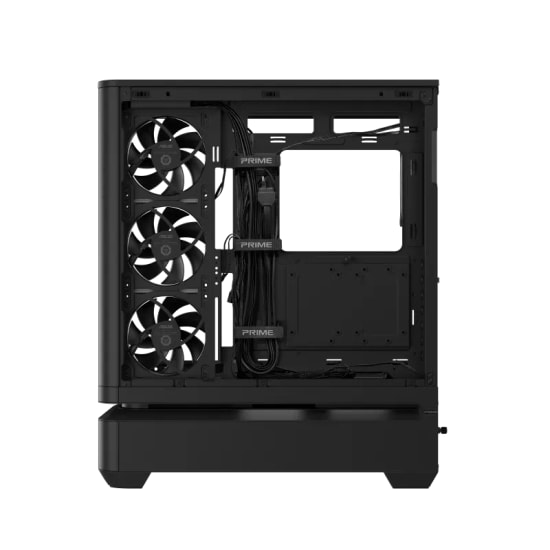 Asus Prime AP304 TG ARGB Siyah ATX Temperli Cam Bilgisayar Kasası - 4x120mm ARGB Fan, USB Type-C, 420mm GPU Desteği