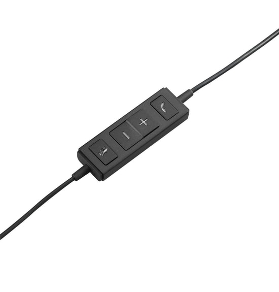 Logitech H570e USB Stereo Siyah Kablolu Kulaklık (981-000575) - Mikrofonlu, Kafa Bantlı, Çağrı Merkezi