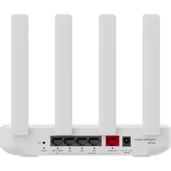 Huawei eKitEngine AR180 4 Port Gigabit 2.5G WAN Router - 2Gbps, 100 Kullanıcı, Cloud Yönetilebilir, WiFi 7, IPSec