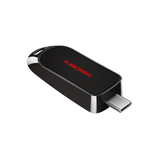 SanDisk SDCZB-128G-G46 128GB USB-C Flash Drive Bellek - USB 3.2 Gen 1, 250MB/s Okuma, Siyah, Klipsli Mini Gövde