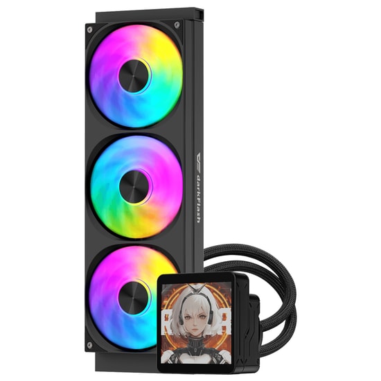 DarkFlash DV360S Max ARGB LCD 360mm Siyah Sıvı Soğutma - 1851 ve AM5 Uyumlu İşlemci Sıvı Soğutma Sistemi