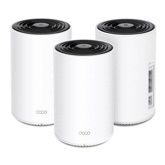 TP-Link DECO-PX10-3P AX1500 AV1000 Powerline Mesh WiFi 6 Router - 1201 Mbps, 300 Mbps, 3 Gigabit Port, WPA3