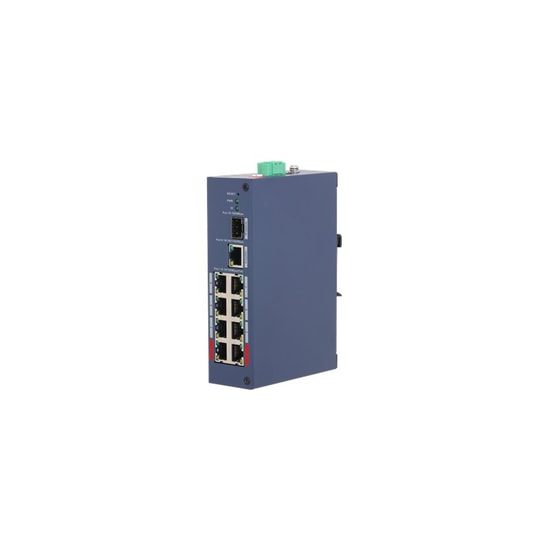 Dahua CHS4110-8ET-110 8 Port 10/100 PoE Endüstriyel Switch - 1xGb RJ45, 1xGb SFP Uplink, 110W, Cloud Yönetilebilir