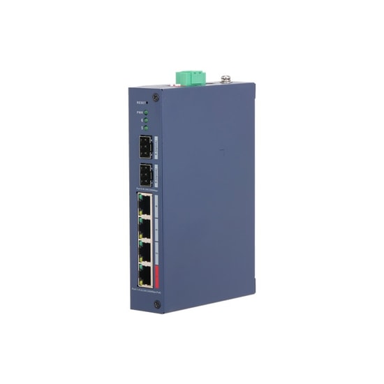Dahua CHS4206-4GT-90 4 Port Gigabit Yönetilebilir Switch - 2x Gigabit SFP Uplink, 90W PoE, Layer 2, Endüstriyel