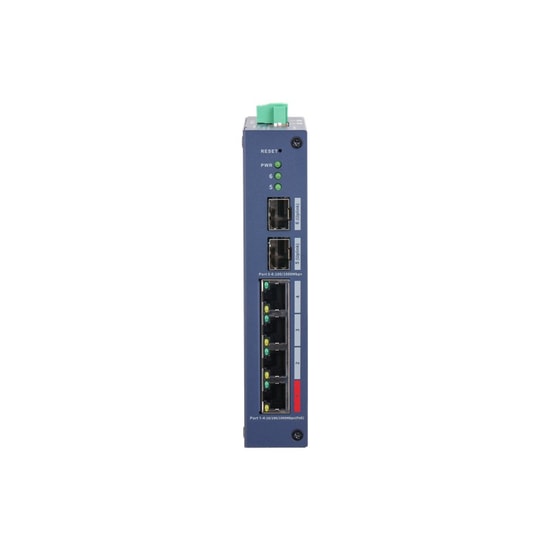 Dahua CHS4206-4GT-90 4 Port Gigabit Yönetilebilir Switch - 2x Gigabit SFP Uplink, 90W PoE, Layer 2, Endüstriyel