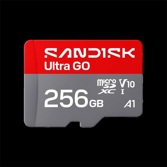 Sandisk Ultra Go 256GB 190MB/s UHS-I microSD Hafıza Kartı (SDSQUGN-256G-GN6MN) - 256GB Kapasite