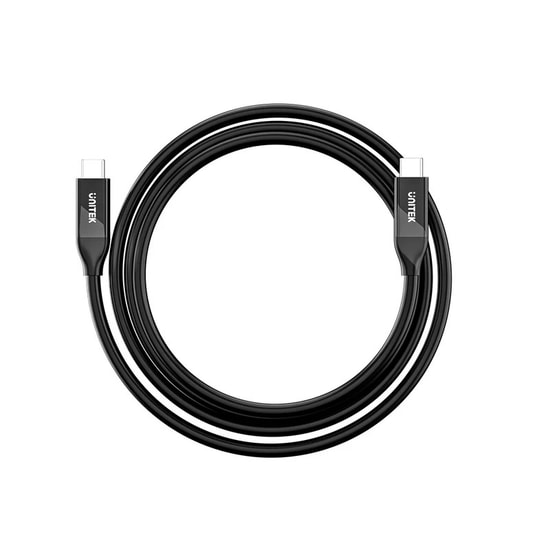 Unitek USB4 Type-C Kablo (C14100ABK01-2M) - 240W, USB Kablo Tipi, 2 Metre Kablo Uzunluğu, CE Sertifikalı Kablo