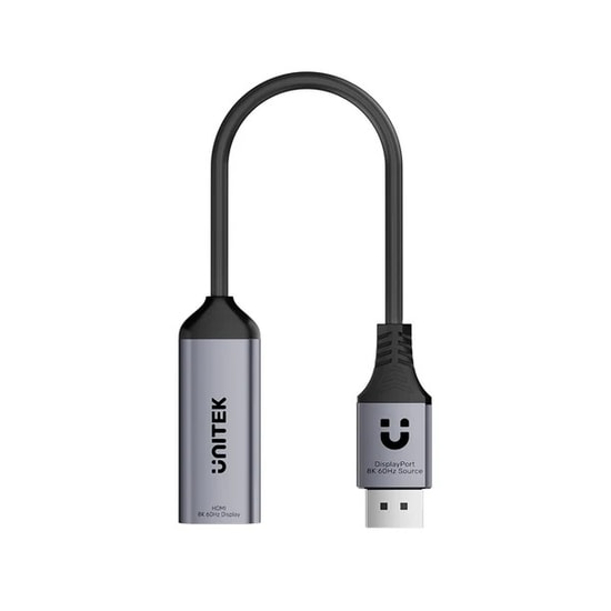 Unitek V1617AGY01 8K 60Hz DisplayPort to HDMI Dönüştürücü Adaptör - 15 cm Uzunluk, CE, Görüntü Kullanım Alanı