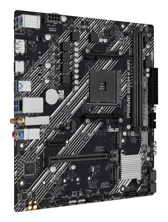 ASUS PRIME B550M-K WIFI AMD Anakart - AM4, DDR4, 2 M.2, Wi-Fi 6, Gigabit LAN, 64 GB, HDMI, DisplayPort, micro ATX