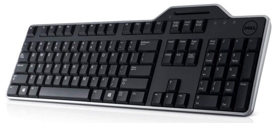 Dell KB-813 Kablolu USB Q İngilizce Klavye (580-18366) - Smartcard Reader, US/European Düzen, PC Bağlantısı