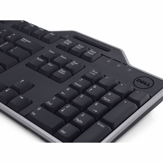 Dell KB-813 Kablolu USB Q İngilizce Klavye (580-18366) - Smartcard Reader, US/European Düzen, PC Bağlantısı