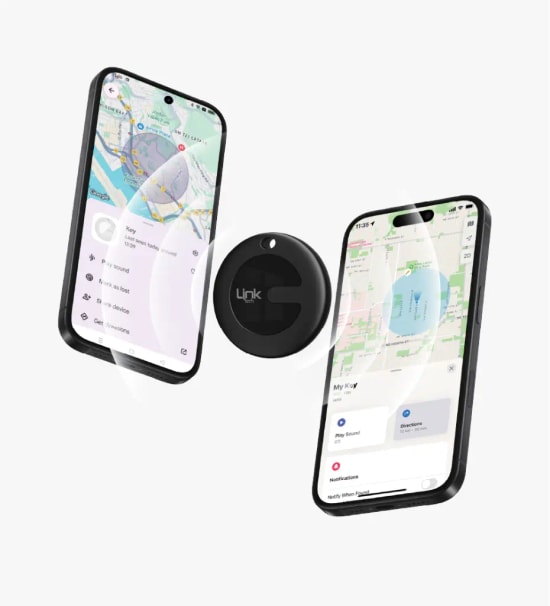 Linktech G102 Kayıp Önleyici Siyah GPS Takip Cihazı – Android ve iOS Uyumlu, BT 5.2, CR2032 Pil, IP67, 100m Menzil
