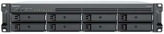 Synology RS1226RPPLUS 8 Disk Yuvalı Çift PSU Rack NAS - 2U, 4GB DDR4 ECC, 2×2.5GbE LAN, 2×M.2 NVMe, 8 SATA