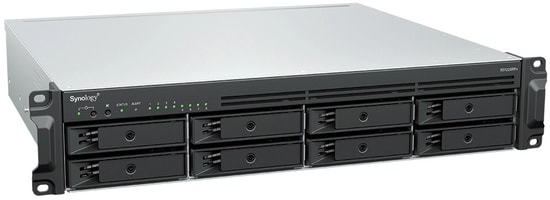 Synology RS1226RPPLUS 8 Disk Yuvalı Çift PSU Rack NAS - 2U, 4GB DDR4 ECC, 2×2.5GbE LAN, 2×M.2 NVMe, 8 SATA
