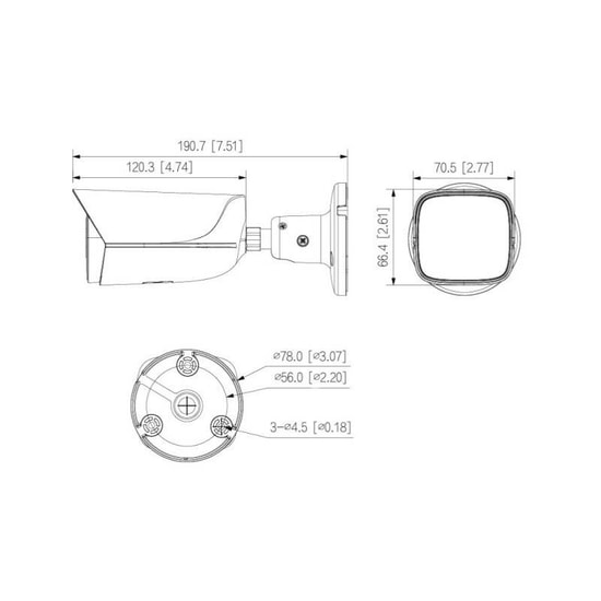 Dahua IPC-HFW3449E-AS-IL 4MP 3.6mm Smart Dual Light IP Bullet Kamera - 40m IR, Dahili Mikrofon, PoE, WDR 120dB