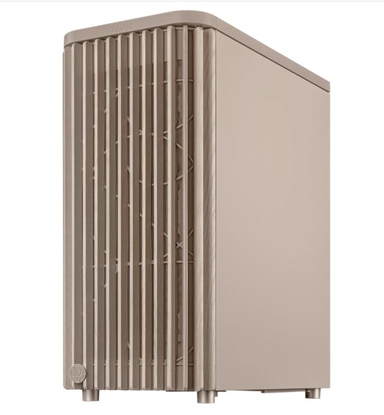 ASUS ProArt PA401 Wood Mesh Bej Renk ATX Kasa - Ahşap Detaylı, Mesh Panel, 2x160mm Fan, 2x USB 3.2, Type-C