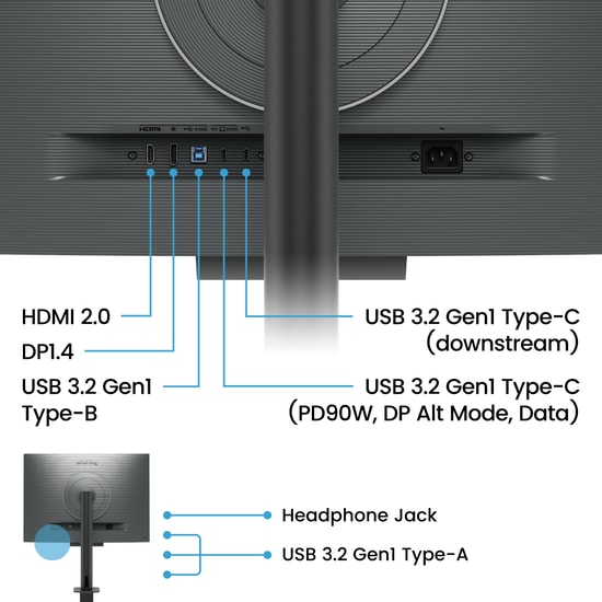 BenQ RD280UA 28.2 4K+ 3:2 Programlama Monitörü - 120Hz, Nano Matte Ekran, MoonHalo, USB-C 90W, KVM, Ergo Kol