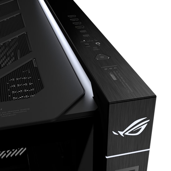 Asus ROG CRONOX GR801 CURVE TG ARGB BLACK Bilgisayar Kasası - 9,2" LCD, 1920x462 Piksel, 3x120mm Fan, 4x USB-A