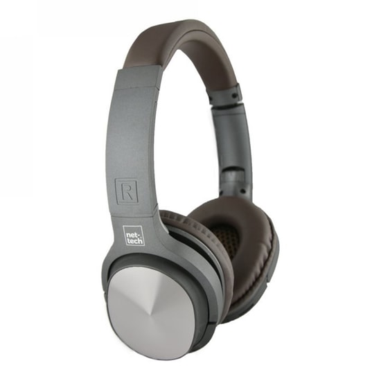 Nettech NT-BTH07 Gri Kablosuz Kulak Üstü Kulaklık (NT-31016) - Bluetooth, Mikrofonlu, 300 mAh Pil, FM Radyo + MP3
