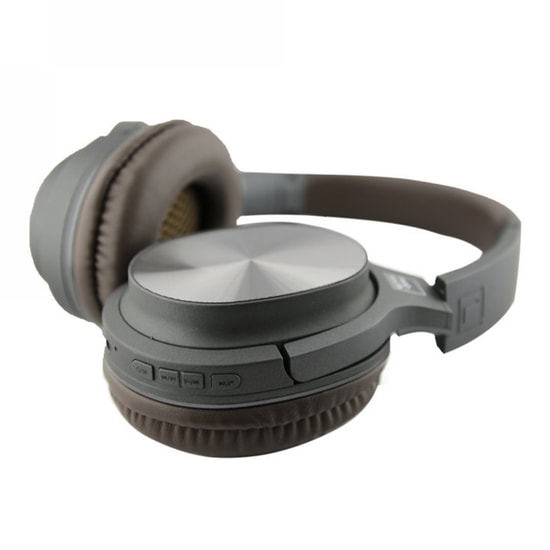 Nettech NT-BTH07 Gri Kablosuz Kulak Üstü Kulaklık (NT-31016) - Bluetooth, Mikrofonlu, 300 mAh Pil, FM Radyo + MP3