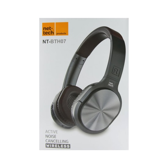 Nettech NT-BTH07 Gri Kablosuz Kulak Üstü Kulaklık (NT-31016) - Bluetooth, Mikrofonlu, 300 mAh Pil, FM Radyo + MP3