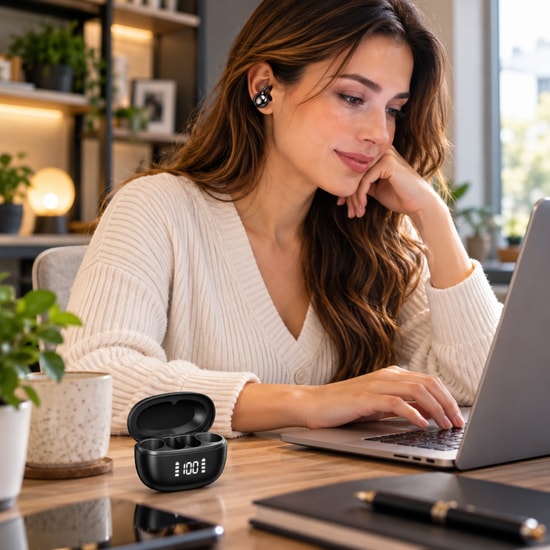 Nettech NT-BTH37 Siyah Kulakiçi Bluetooth Kulaklık - Mikrofonlu, Gürültü Önleme, Bluetooth 5.0, Dokunmatik Kontrol