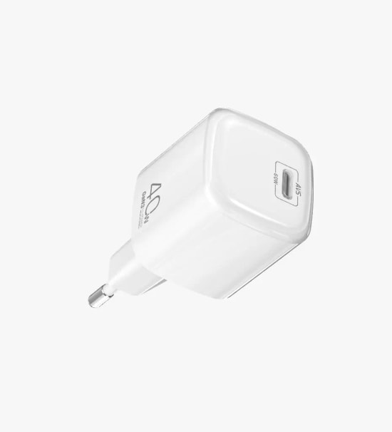 Linktech G863 Safe 40W GaN AVS Beyaz Hızlı Şarj Adaptörü - Type C, PD 3.0, PPS, QC 4.0, Akım Koruma