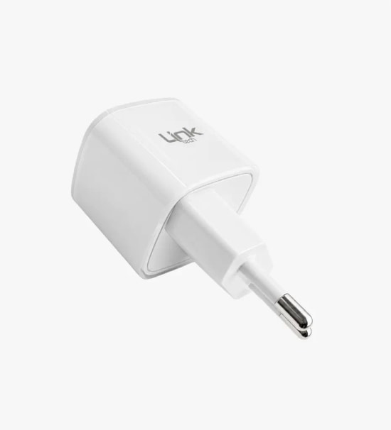 Linktech G863 Safe 40W GaN AVS Beyaz Hızlı Şarj Adaptörü - Type C, PD 3.0, PPS, QC 4.0, Akım Koruma