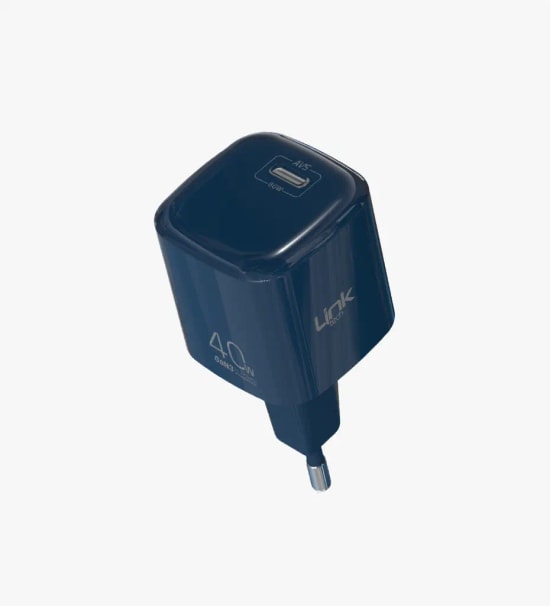 Linktech G863 Safe 40W GaN AVS Lacivert Hızlı Şarj Adaptörü - Type C, PD 3.0, PPS, QC 4.0, Akım Koruma