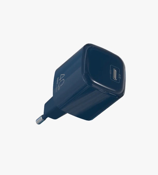 Linktech G863 Safe 40W GaN AVS Lacivert Hızlı Şarj Adaptörü - Type C, PD 3.0, PPS, QC 4.0, Akım Koruma