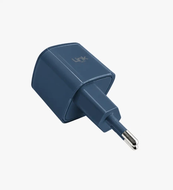 Linktech G822 Safe 30W Tip-C Lacivert Hızlı Şarj Adaptörü - PD 3.0, PPS, QC 4.0, GaN Tech 3, Akım Koruma