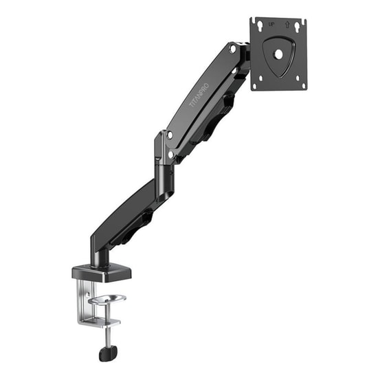 Titanpro FL01 FMK-8700 17-32 İnç Amortisörlü Siyah Tekli Monitör Standı - 9 kg, VESA 75x75/100x100, Hareketli