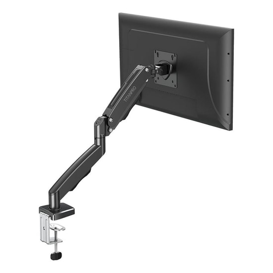Titanpro FL01 FMK-8700 17-32 İnç Amortisörlü Siyah Tekli Monitör Standı - 9 kg, VESA 75x75/100x100, Hareketli