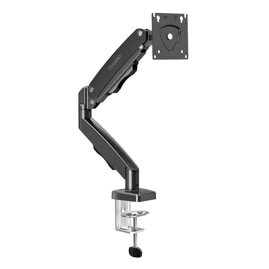 Titanpro FL01 FMK-8700 17-32 İnç Amortisörlü Siyah Tekli Monitör Standı - 9 kg, VESA 75x75/100x100, Hareketli