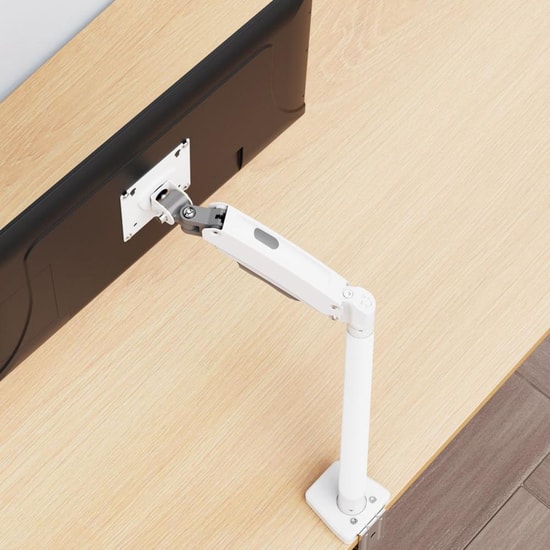 Titanpro FL01-W FMK-8705 Beyaz Amortisörlü Monitör Standı - 17-32 İnç, 9 kg, VESA 75x75/100x100 mm, Hareketli