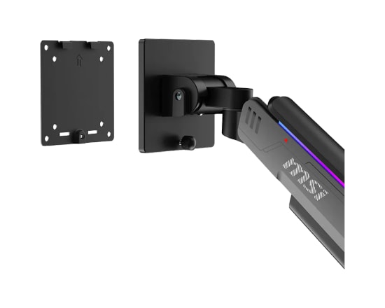 MSI MPG-MT201RG RGB Masa Üstü Siyah Monitör Kolu - 17-49 İnç, 20 kg Taşıma, VESA 75/100 mm, Tilt-Swivel-Pivot