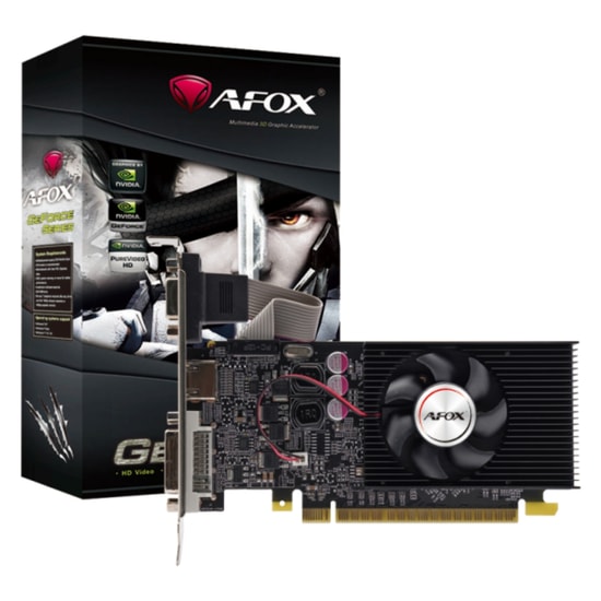 Afox NVIDIA GeForce GT 210 1GB GDDR3 64Bit Ekran Kartı (AF210-1024D3L8-V3) - NVIDIA, HDMI, DVI, Tek Fanlı, 24 Ay