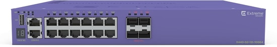 Extreme Networks X440-G2-12p-10GE4 16531-R 12 Port PoE+ Ağ Anahtarı - 4 SFP+ Ports, 10/100/1000BASE-T, 1 Fixed AC PSU