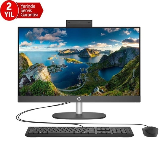 HP ProOne 240 G10 B6JC9ES i5-1334U 16GB All in One PC - 23.8" FHD, 512GB SSD, FreeDOS, Siyah, 2 Yıl Yerinde Garanti