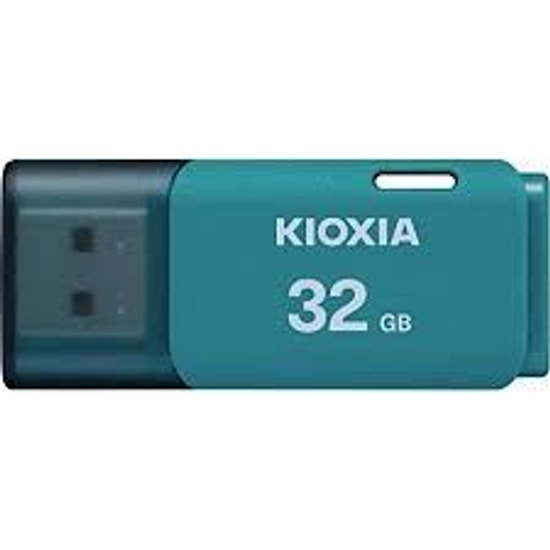 Kioxia TransMemory U202 LU202L032GG4 32GB Açık Mavi USB Bellek - USB 2.0, 2 Yıl Garanti, Kompakt ve Hafif Tasarım